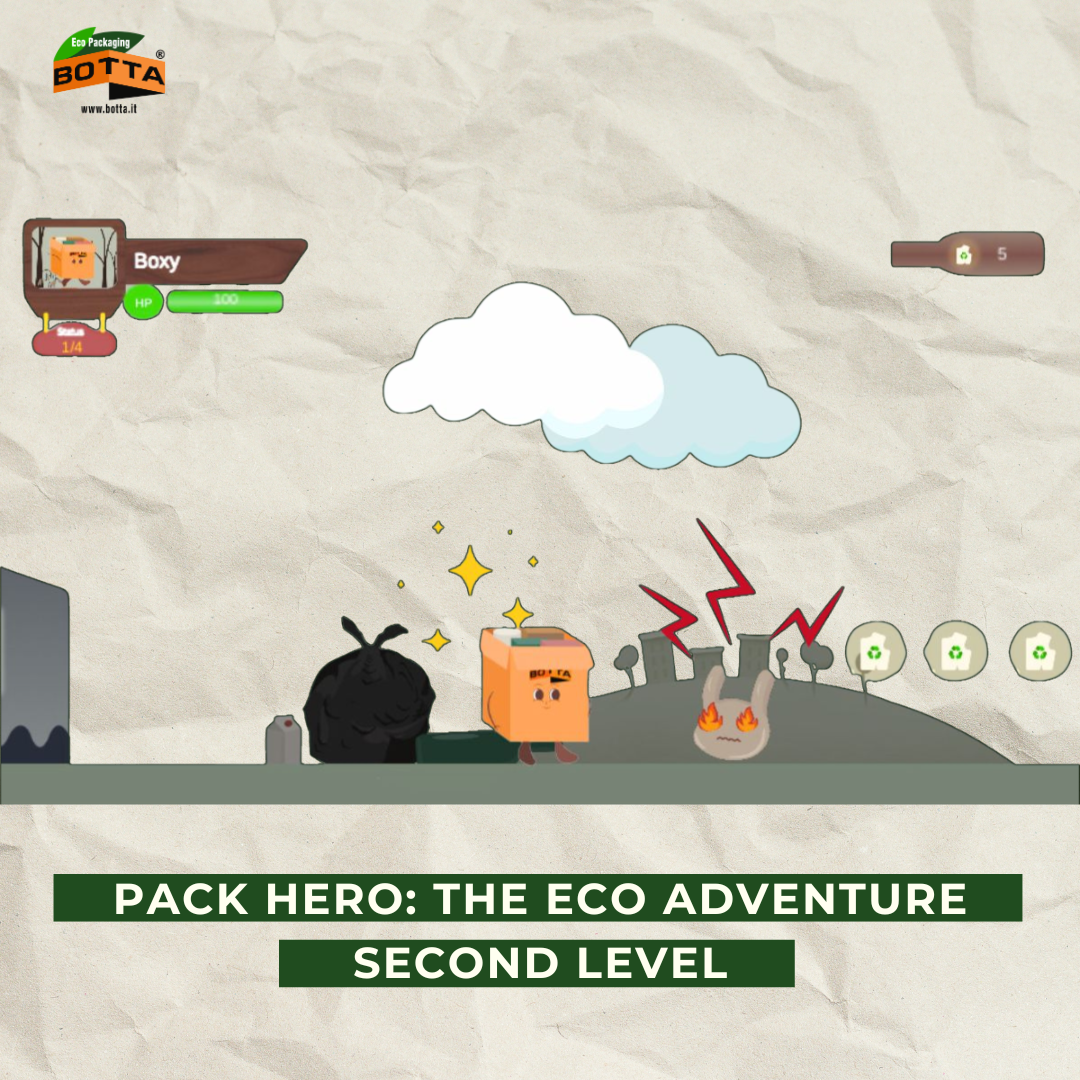 BOTTA EcoPackaging introduces the second level of their innovative video game: PACK HERO THE ECO ADVENTURE