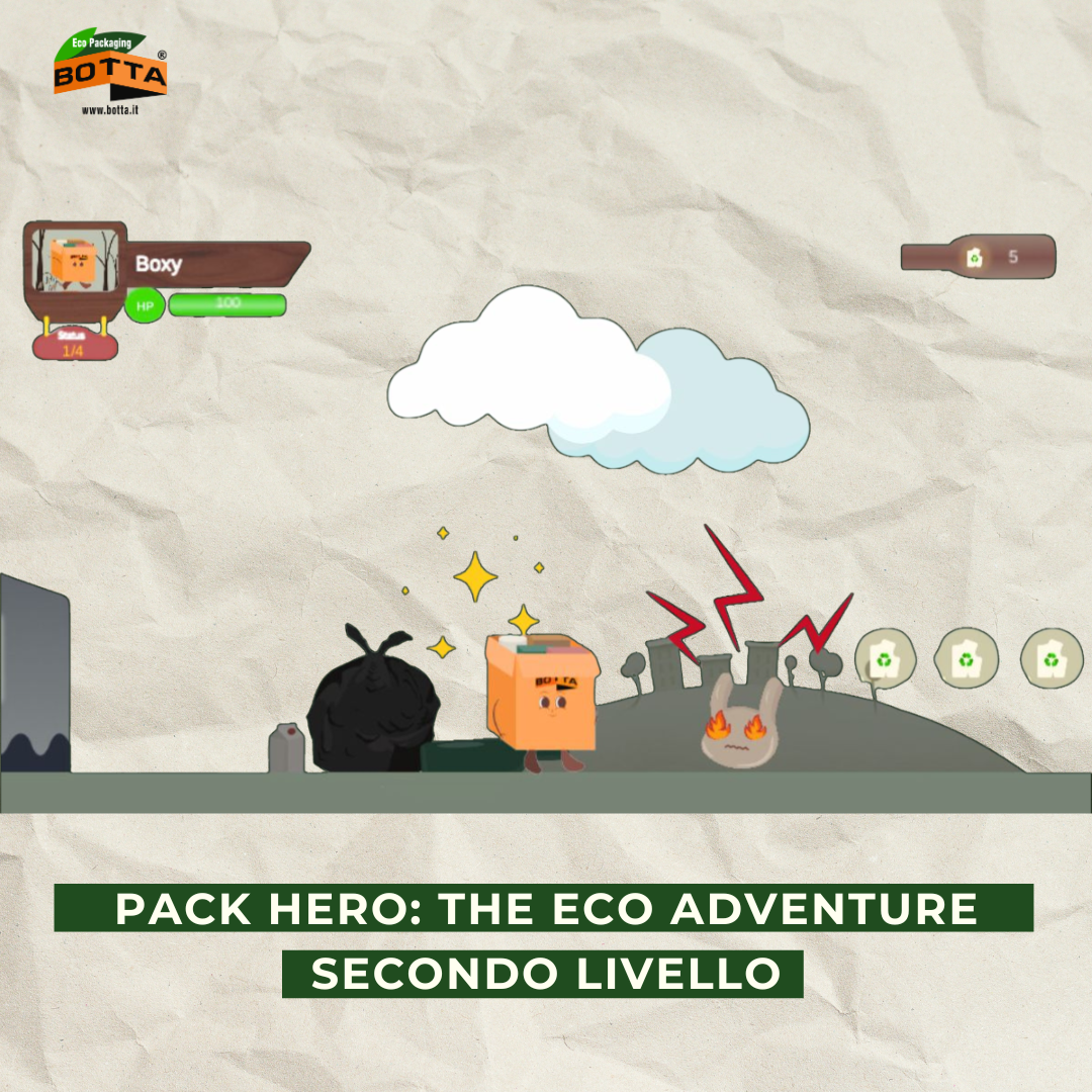 BOTTA EcoPackaging introduces the second level of their innovative video game: PACK HERO THE ECO ADVENTURE